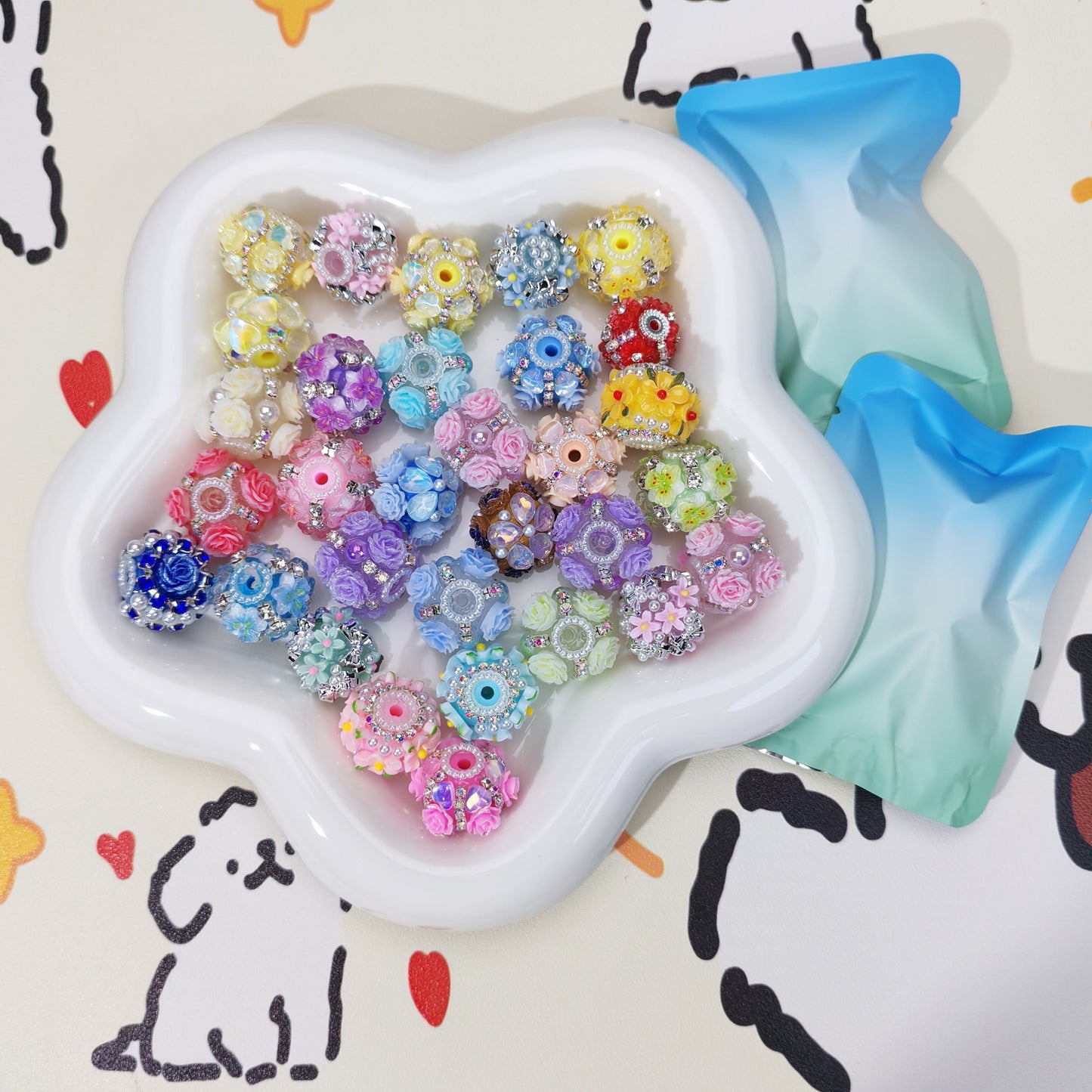 🥯[NEW] [For Pen] Flower Beads Of Blind Bags