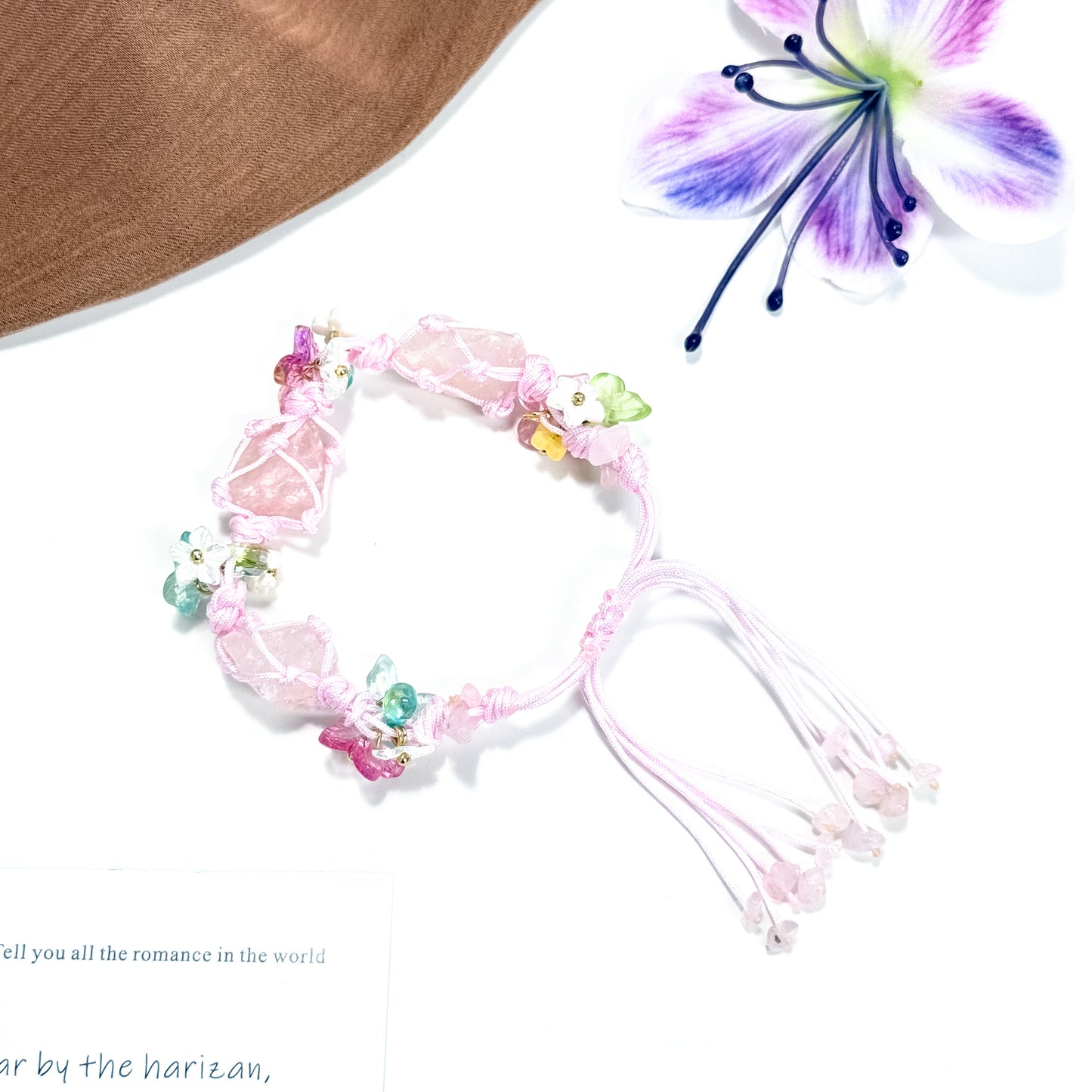 🍩[NEW][Finished]Synthetic Crystal Wreath Braided Bracelet