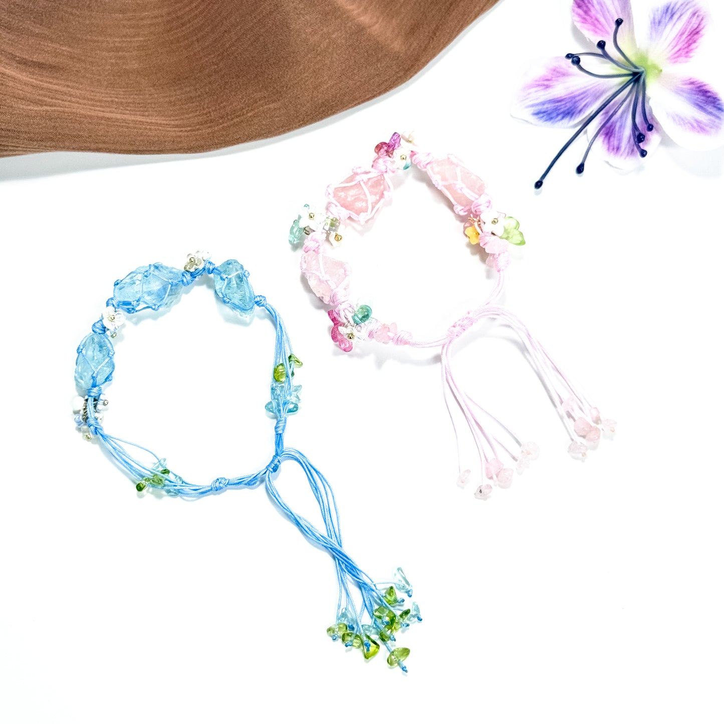 🍩[NEW][Finished]Synthetic Crystal Wreath Braided Bracelet